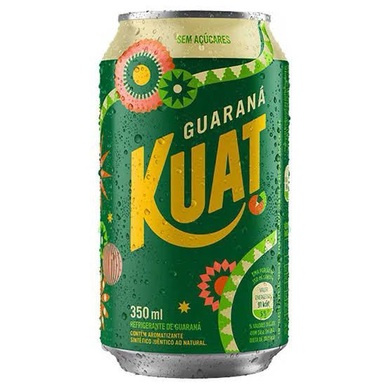 Lata Kuat 350ml (sem açúcar).
