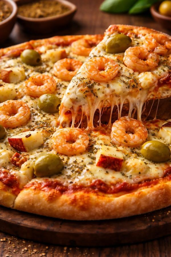 Pizza Especial Camarão do Reino (Grande)