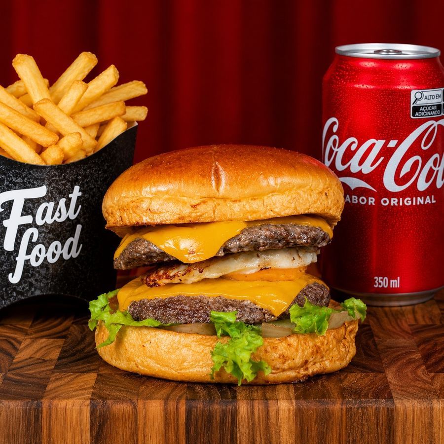 Combo Hamburguer Bomba Chiando