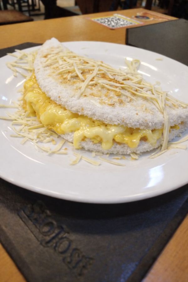 Tapioca Queijo Manteiga.