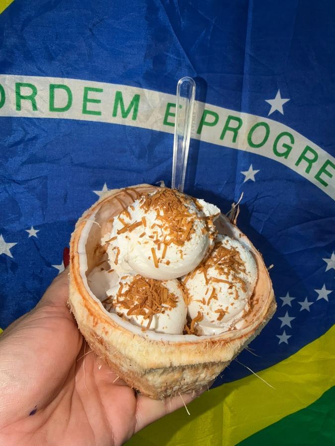 Sorvete no coco - 4 bolas